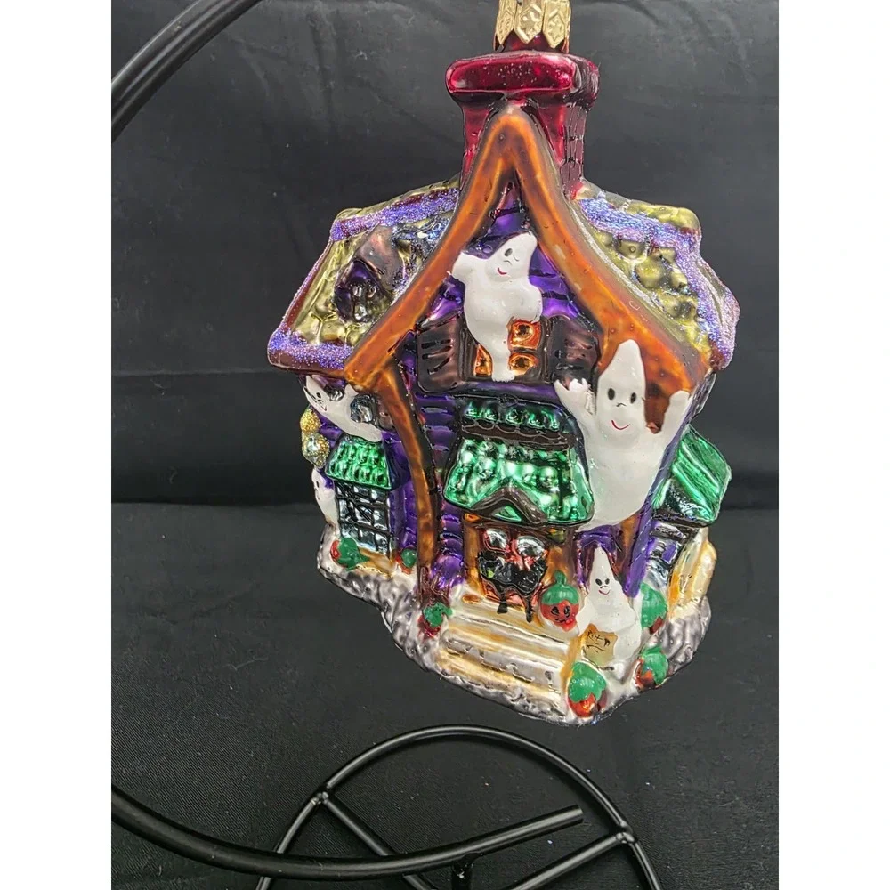 1999 Christopher Radko Howl Manor Haunted House Ghost Halloween Ornament Retired